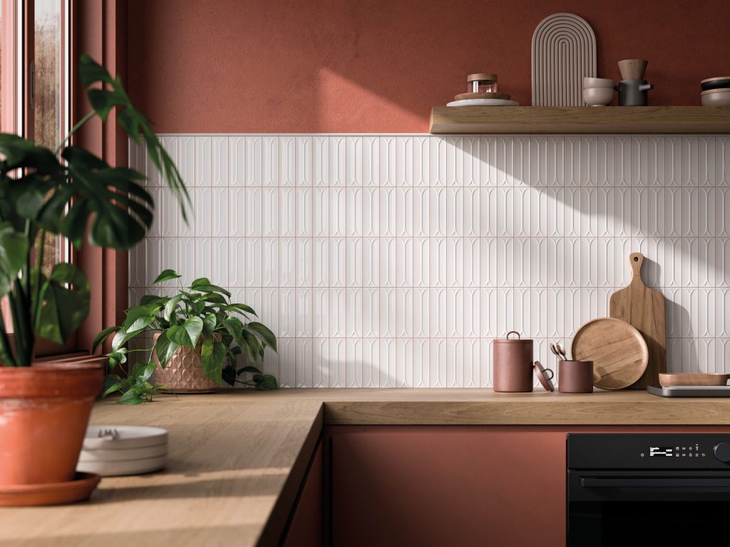 Harmony Elipse White 4,8x14,6 mała płytka cegiełka