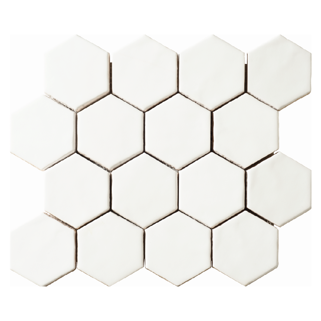 Amadis Art Deco Matt White 32x28 płytka heksagonalna Amadis Art Deco Matt White 32x28 płytka heksagonalna