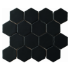 Amadis Art Deco Matt Black 32x28 płytka heksagonalna