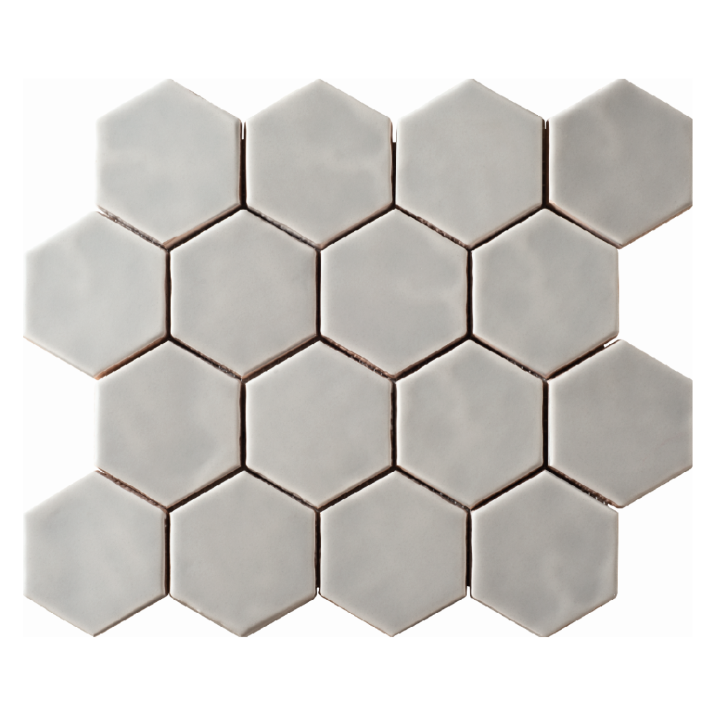 Amadis Art Deco Cement Grey 32x28 płytka heksagonalna