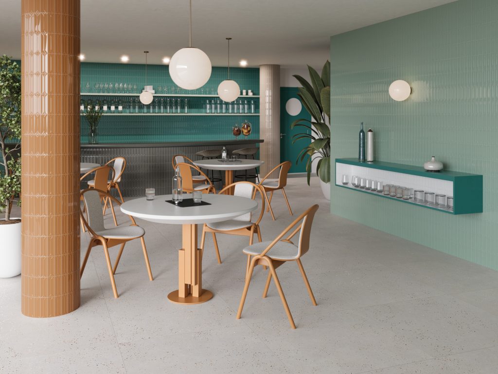 Harmony Elipse Grey 4,8x14,6 mała płytka cegiełka