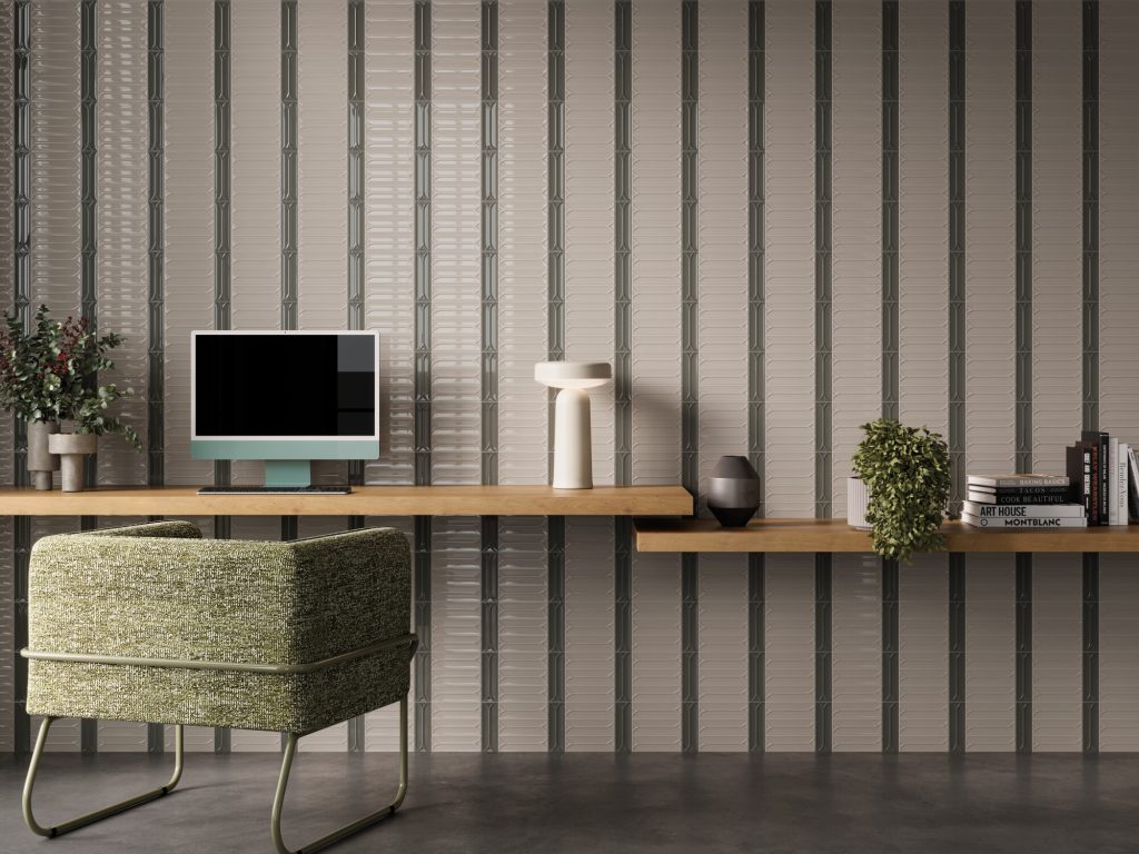 Harmony Elipse Taupe 4,8x14,6 mała płytka cegiełka