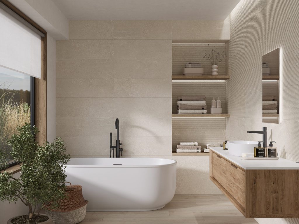 Fanal Valez Sand Relieve 31,6x90 płytka ścienna