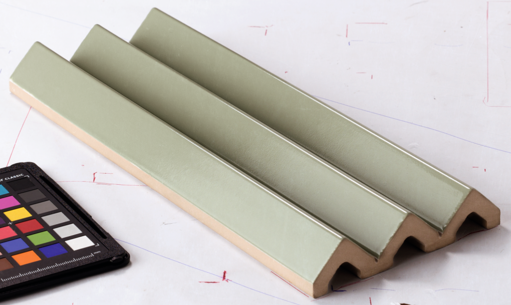 Natucer Dynamic Angle Lux Green 12,5x30 płytka trójwymiarowa