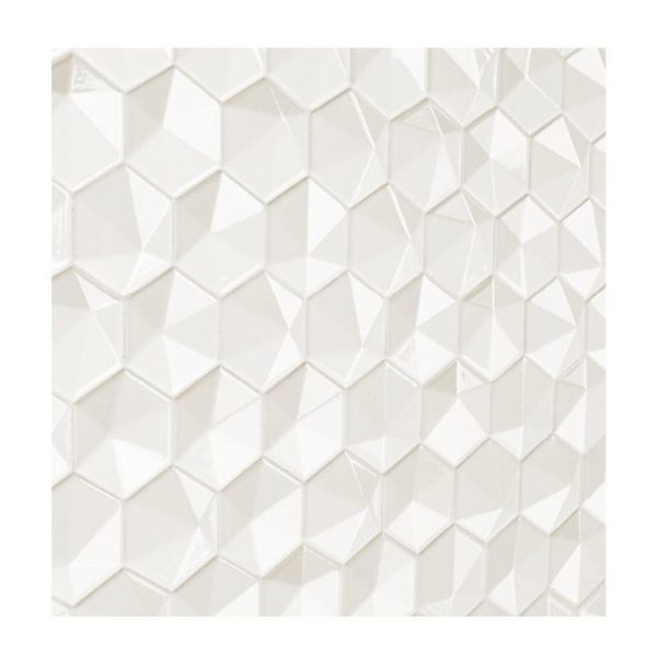 Natucer 3D Hex Bianco 34x32,6 płytka trójwymiarowa