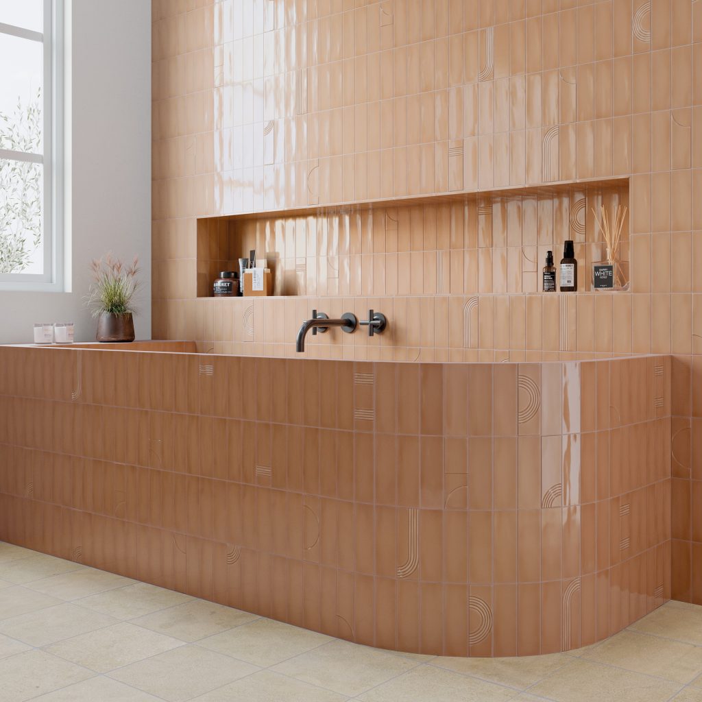 Wow Glow Caramel 5,2x16 płytka cegiełka w połysku