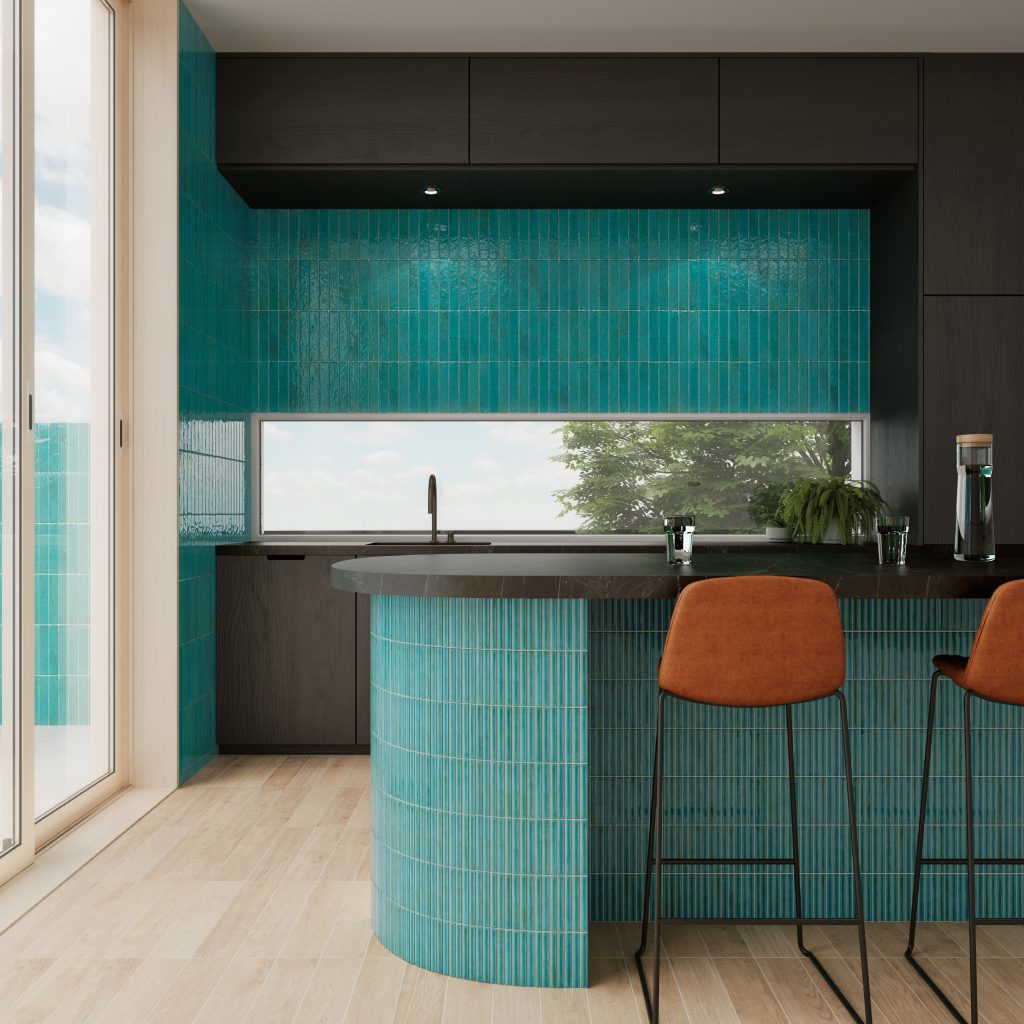 Wow Potters Bars Azur 12,5x25 płytka trójwymiarowa