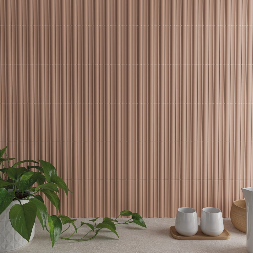 Wow Faces Bars Tan 12,5x25 płytka trójwymiarowa