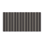 Wow Faces Bars Coal 12,5x25 płytka trójwymiarowa