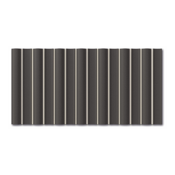 Wow Faces Bars Coal 12,5x25 płytka trójwymiarowa