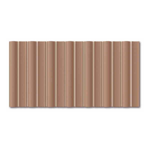 Wow Faces Bars Tan 12,5x25 płytka trójwymiarowa