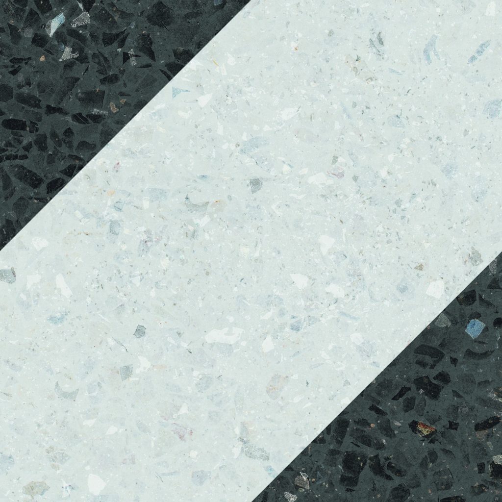 Wow Natural Bit Decor Graphite 18,5x18,5 płytka w biało-czarny wzór