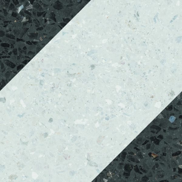 Wow Natural Bit Decor Graphite 18,5x18,5 płytka w biało-czarny wzór