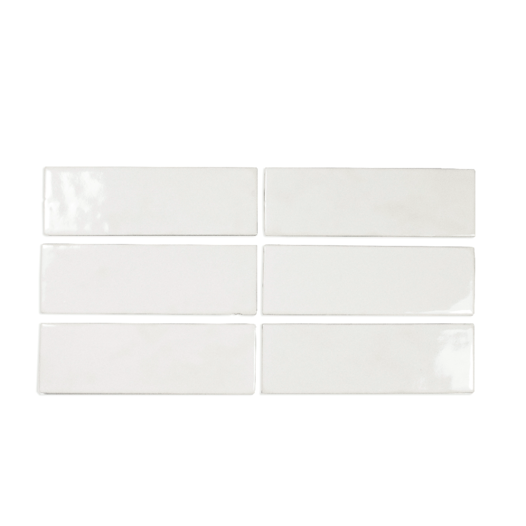 Wow Bejmat White 5x15 płytka cegiełka w połysku