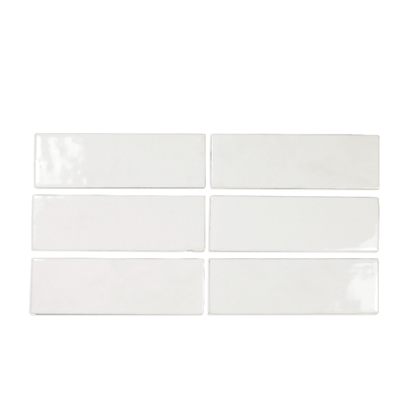 Wow Bejmat White 5x15 płytka cegiełka w połysku