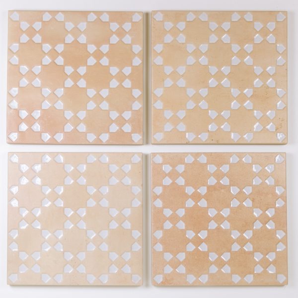 Wow Bejmat Decor Biscuit White 15x15 płytka dekoracyjna