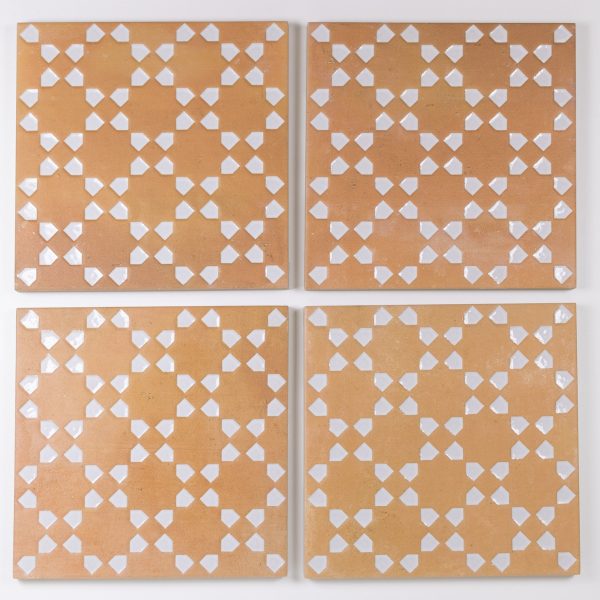 Wow Bejmat Decor Tan White 15x15 płytka dekoracyjna