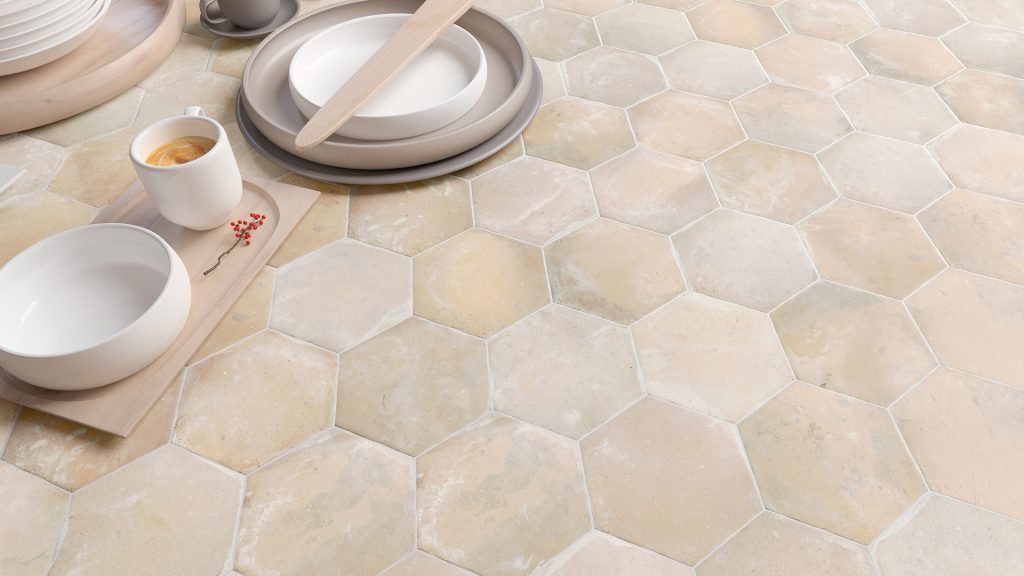 Wow Cottage Hexa Sand 14x16 płytka rustykalna heksagon