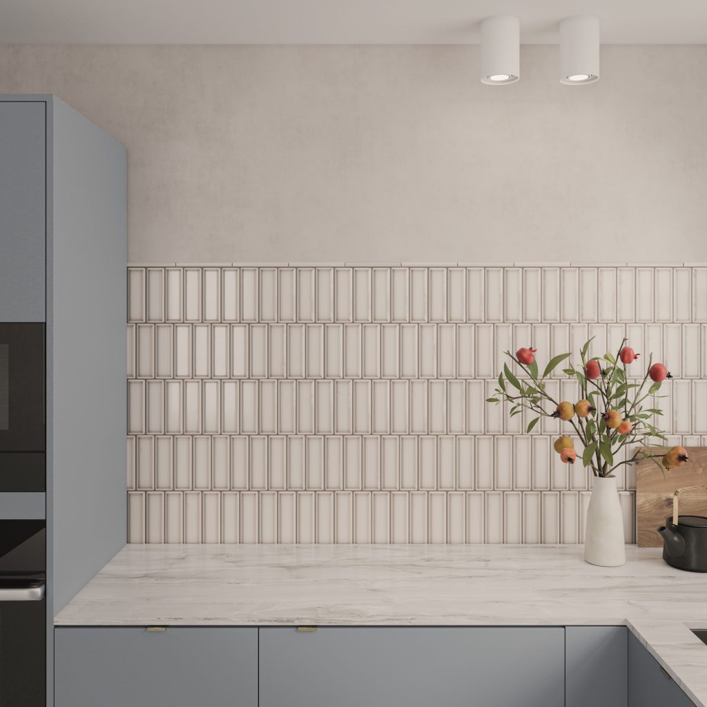 Wow Alchemist Bevel Linen Gloss 5,2x16 płytka cegiełka w pastelowym kolorze