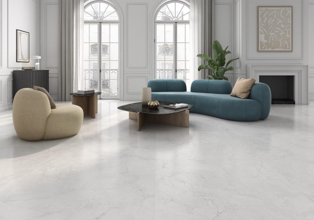 Pamesa Hermes White 120x120 płytka z delikatną żyłką