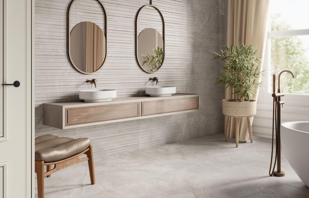 Pamesa Kenzo Gris 120x120 płytka z delikatną żyłką