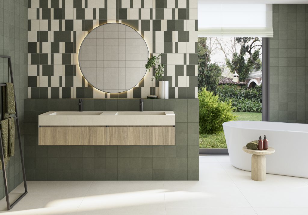 Durstone Sunset Small Green 15x15 mała kwadratowa płytka