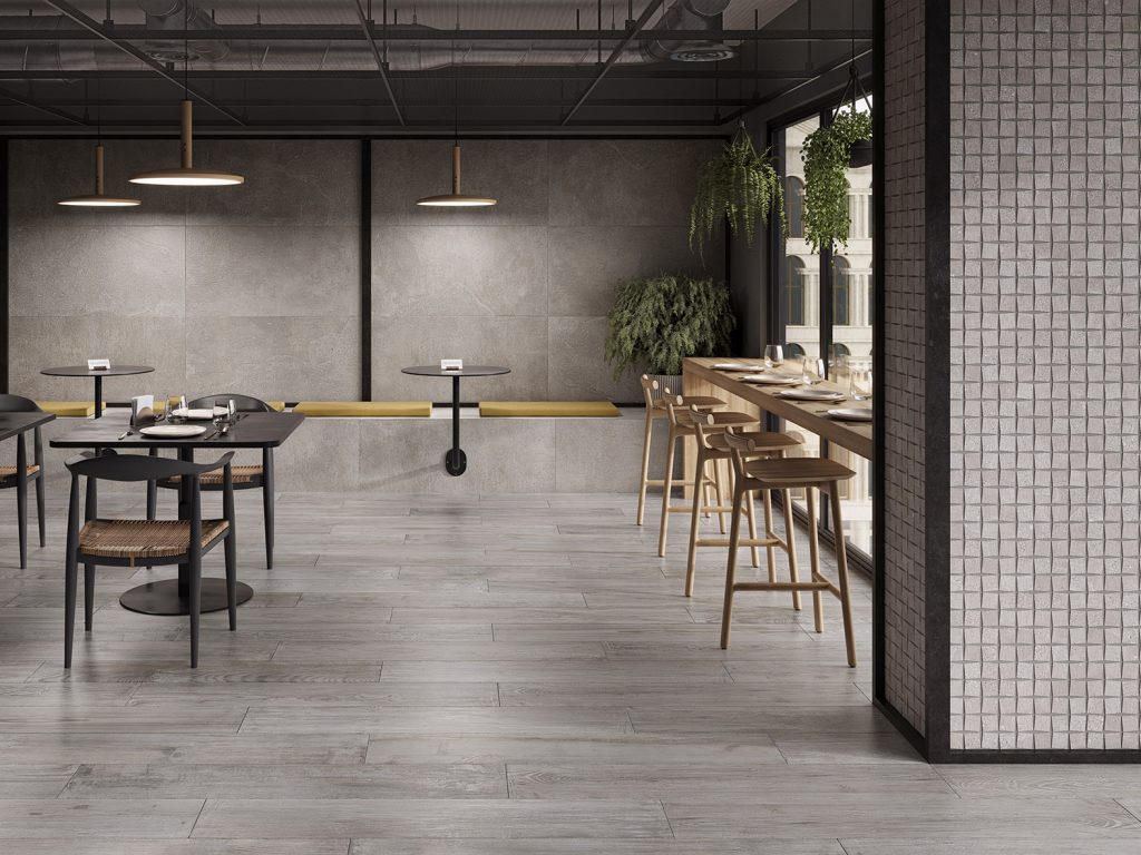 Fanal District Greige 60x120 3D płytka imitująca beton