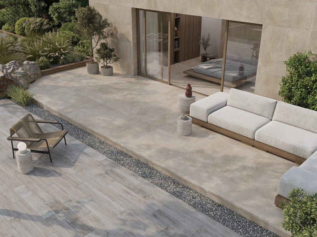 Fanal Urban Sand 60x120 3D płytka imitująca mikrocement