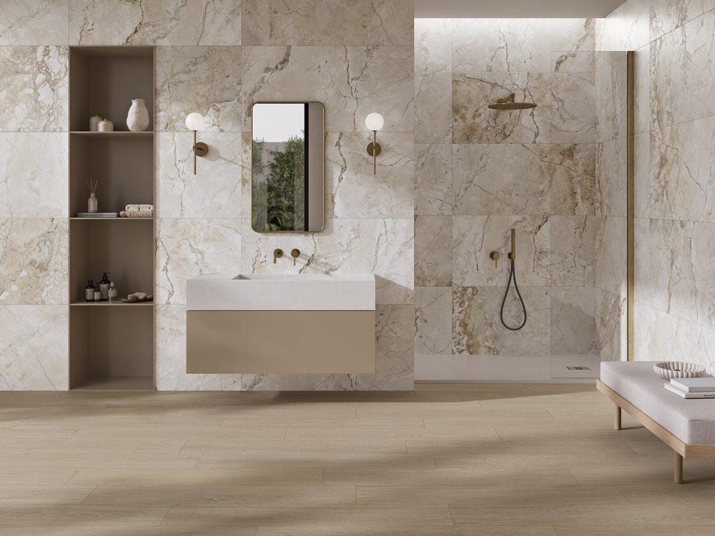 Fanal Golden Mist NSoft 60x120 płytka w złote żyłki