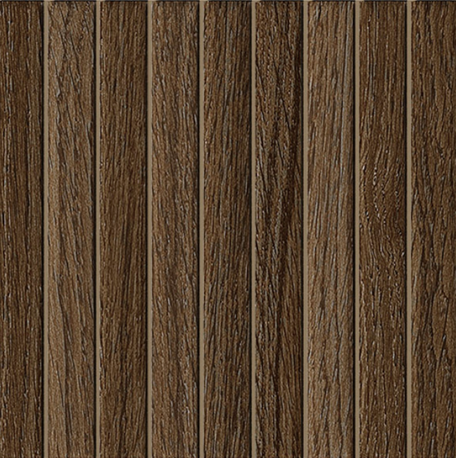 Fanal Ligno Walnut 14,7x14,7 płytka w stylu kitkat imitująca drewno